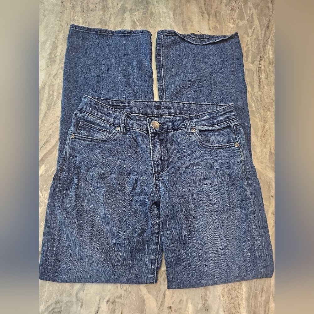 KUT from the Kloth Blue Denim Jeans Size 6S – Mid Rise Straight Leg